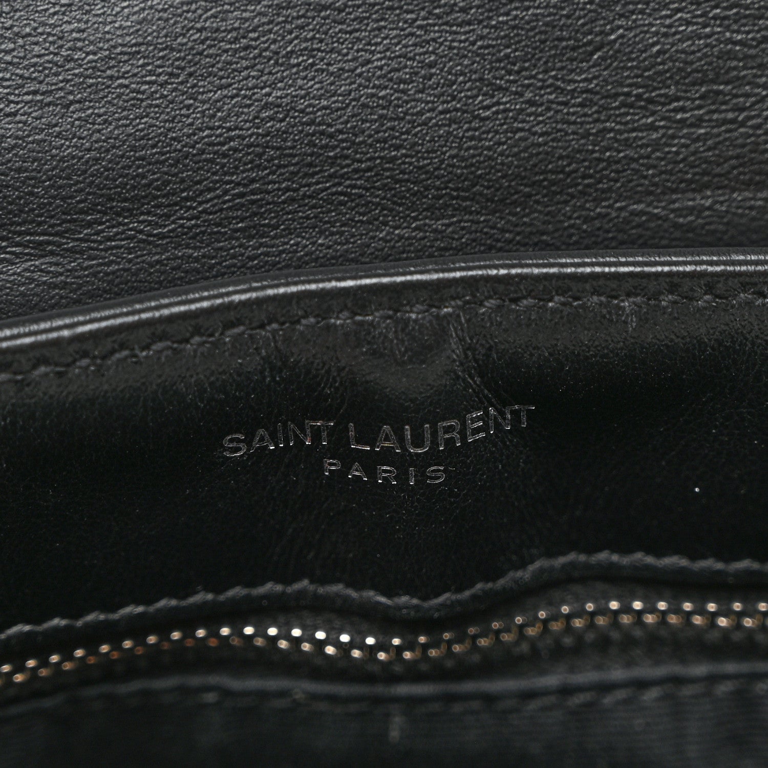Saint Laurent Calfskin Y Quilted Monogram Toy Loulou Crossbody Bag Black 7 of 11