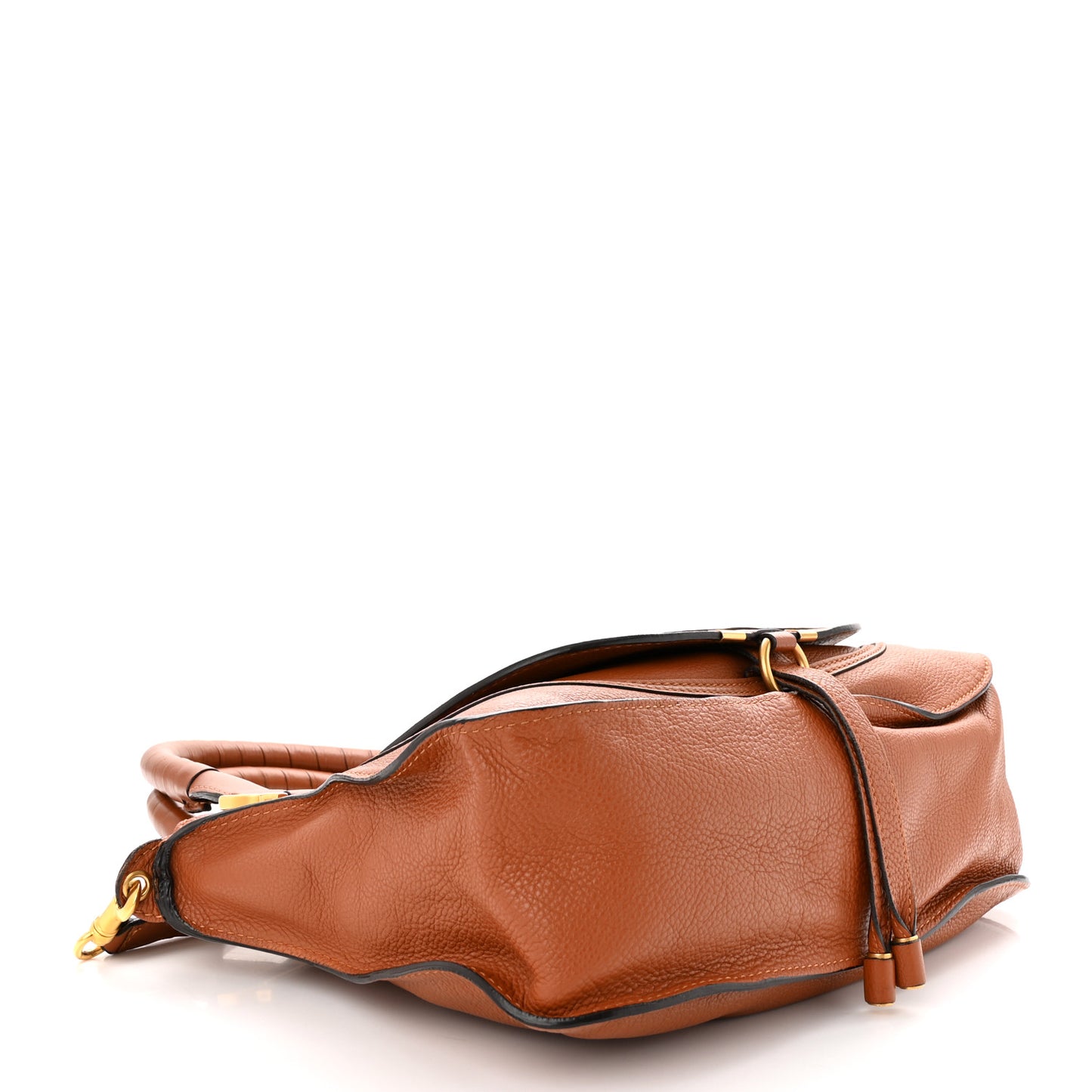 Calfskin Medium Marcie Satchel Tan