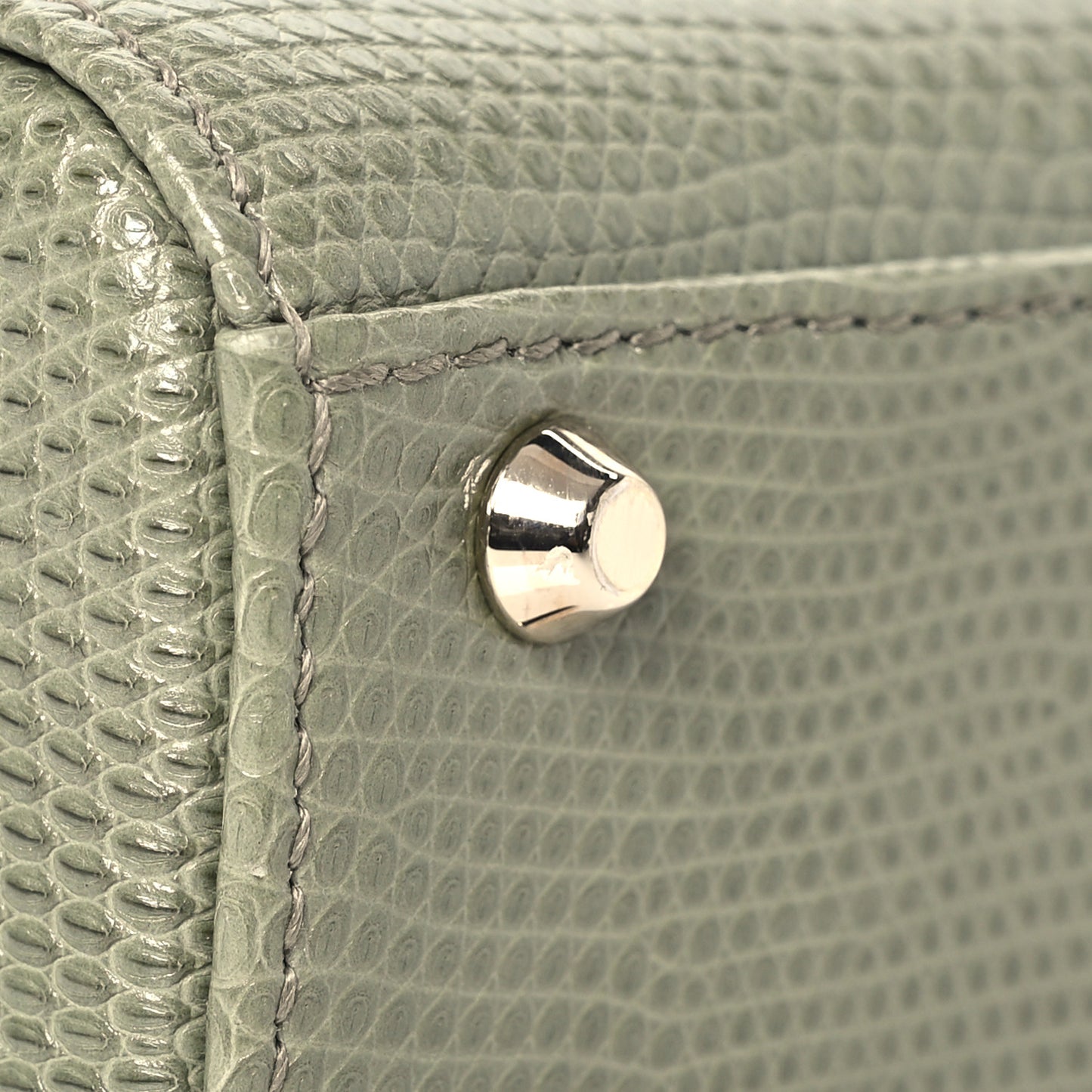 Lizard Mini Lady Dior  Vert Saule