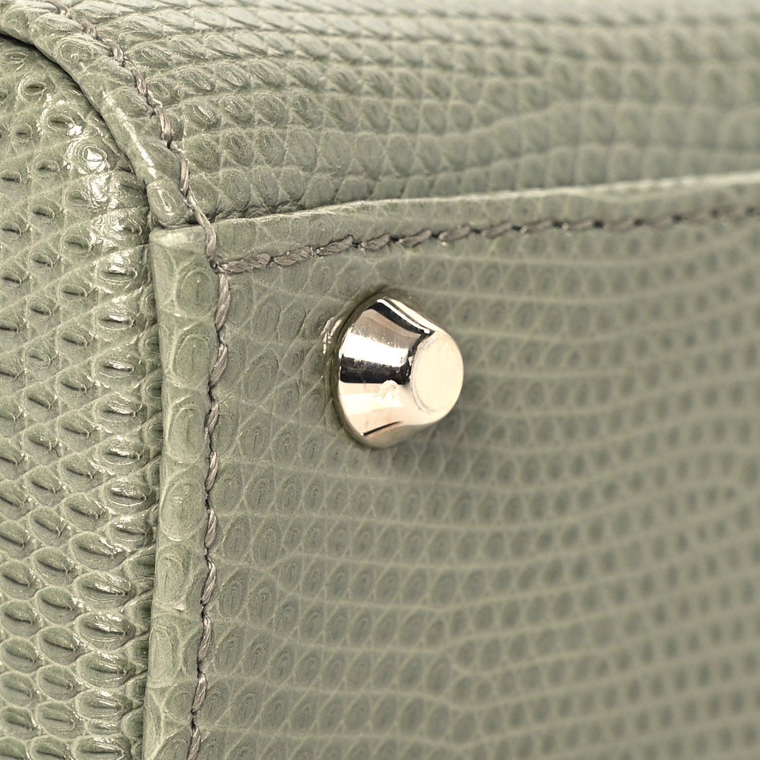 Christian Dior Lizard Mini Lady Dior  Vert Saule 12 of 16