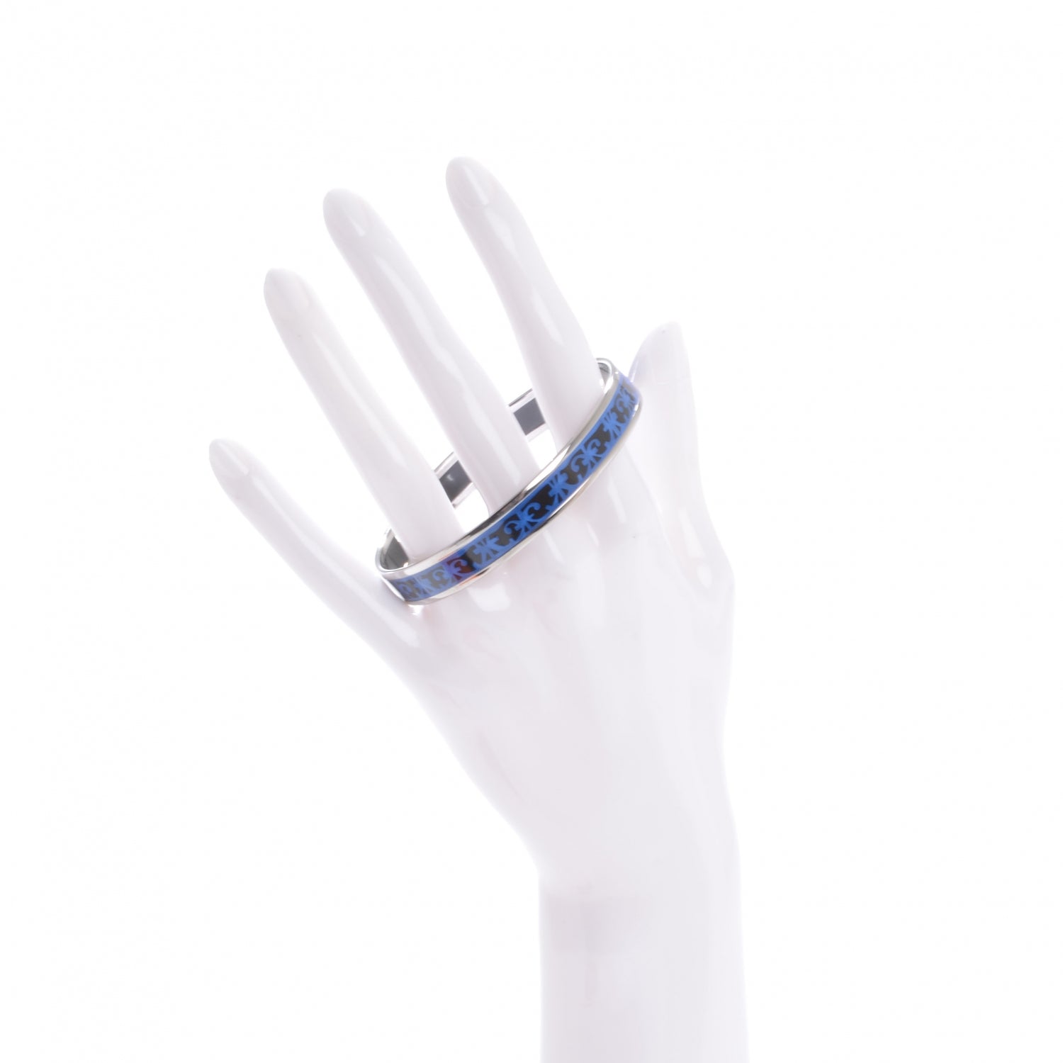 Hermes Enamel Narrow Balcons du Guadalquivir Printed Bracelet 70 2 of 7