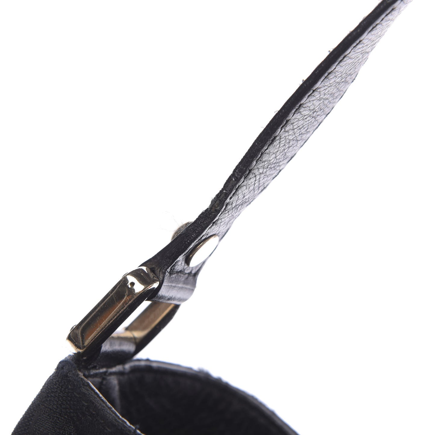 Monogram Large New Ladies Web Hobo Black