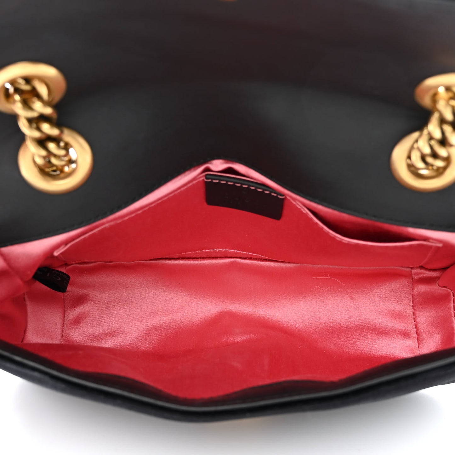 Velvet Matelasse Mini GG Marmont Shoulder Bag Black