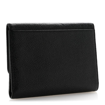 Chanel Caviar Timeless CC Compact Wallet Black 3 of 12