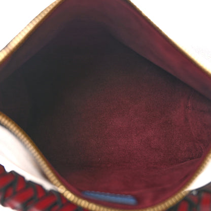 Louis Vuitton Monogram Beaubourg Hobo Mini Bordeaux Red Peach Safran Blue Jean Blue 5 of 15