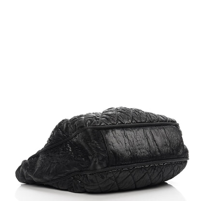 Chanel Crinkled Coated Canvas Le Marais Large Tote Black 4 of 8