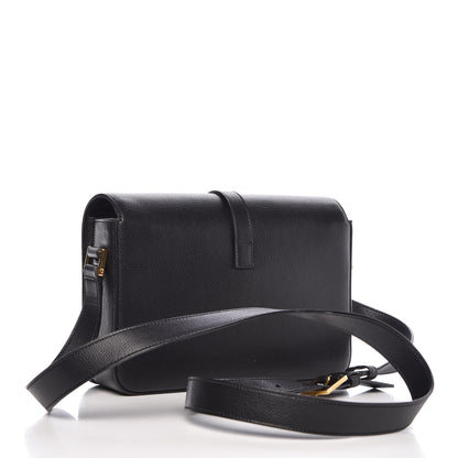 Saint Laurent Textured Calfskin Medium Classic Monogram Universite Bag Black 3 of 9