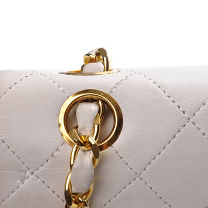 Chanel Lambskin Quilted Small Double Flap White 10 of 19