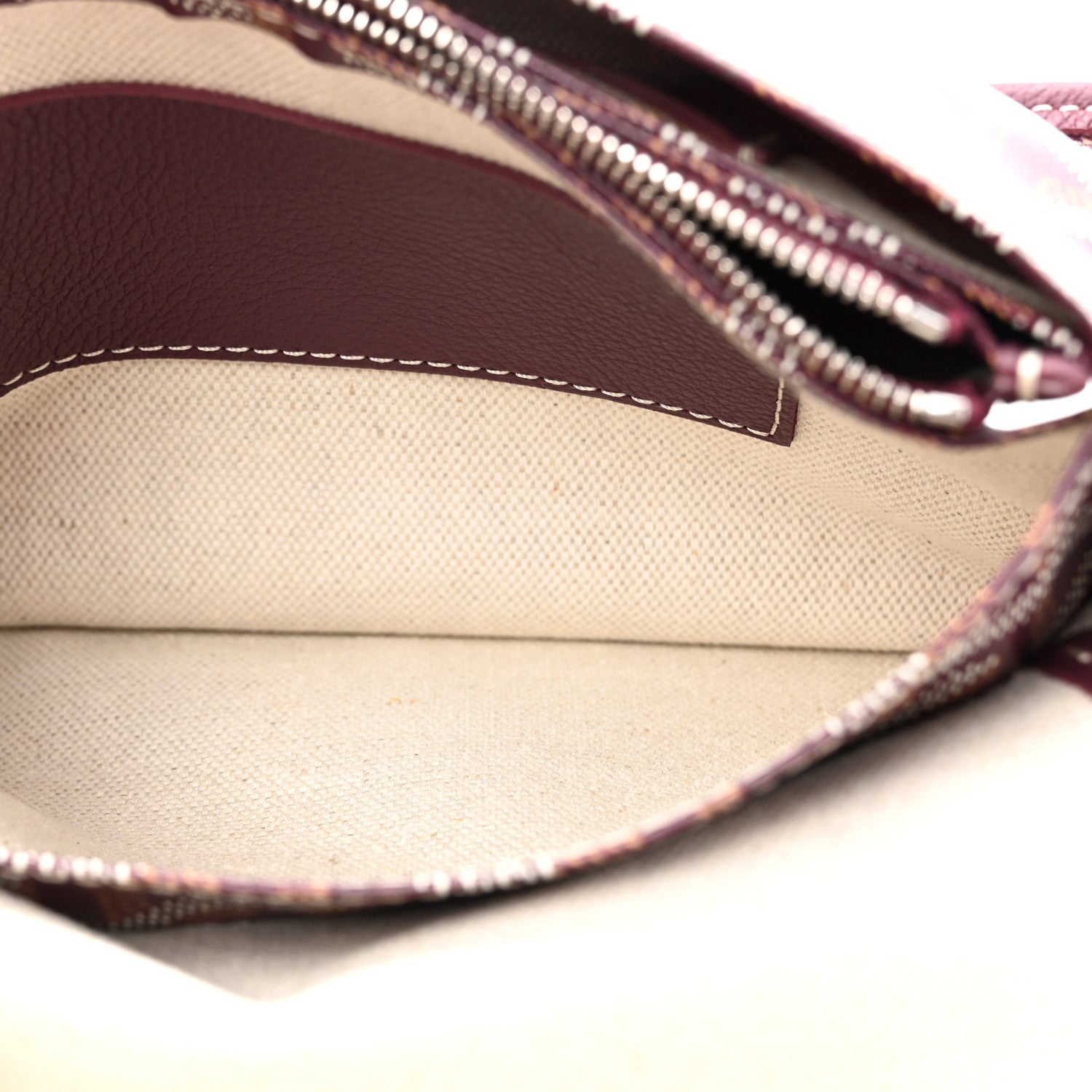 Goyard Goyardine Plumet Wallet Clutch Burgundy 7 of 11
