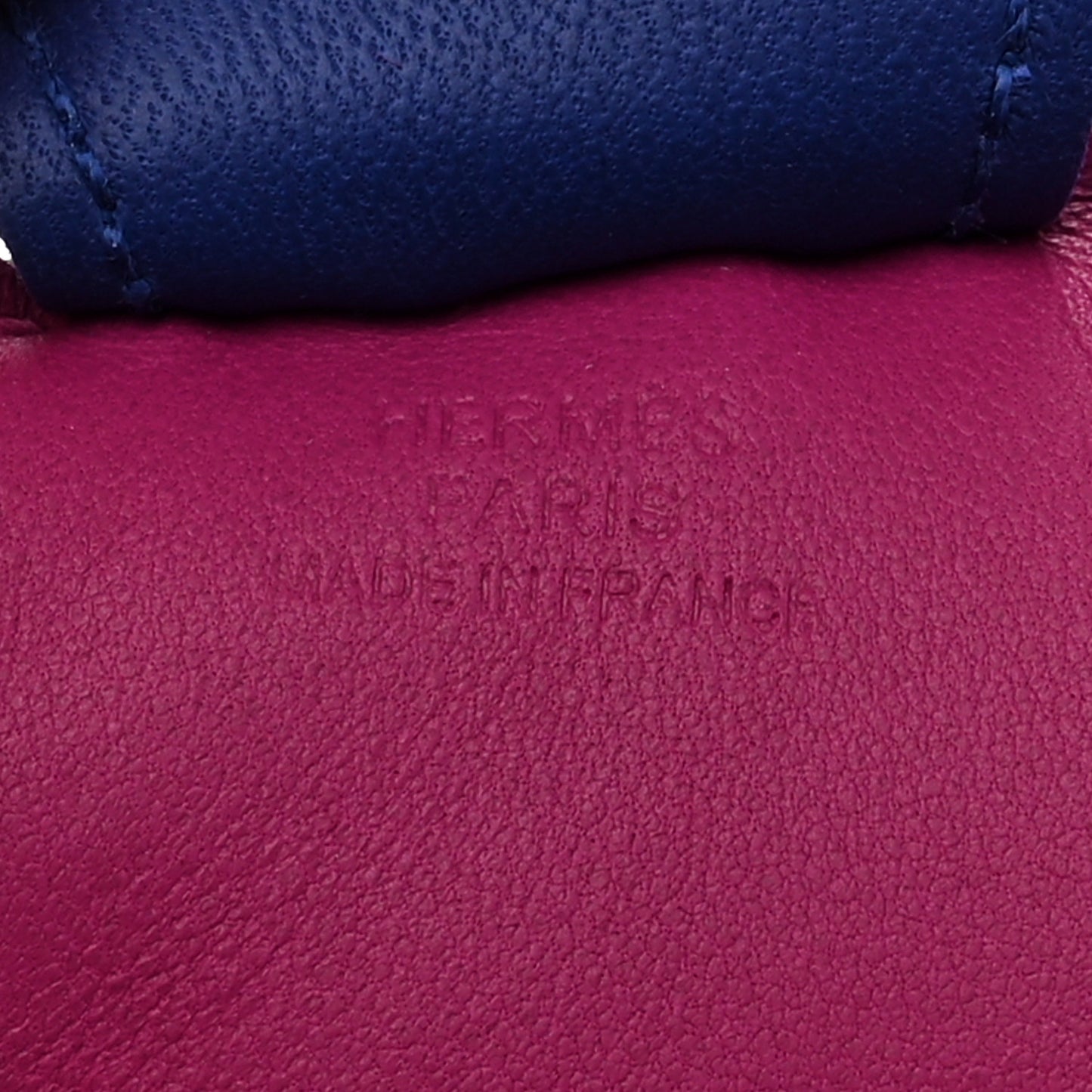 Milo Lambskin Grigri Rodeo Horse Bag Charm GM Anemone Bleu Izmir Fauve