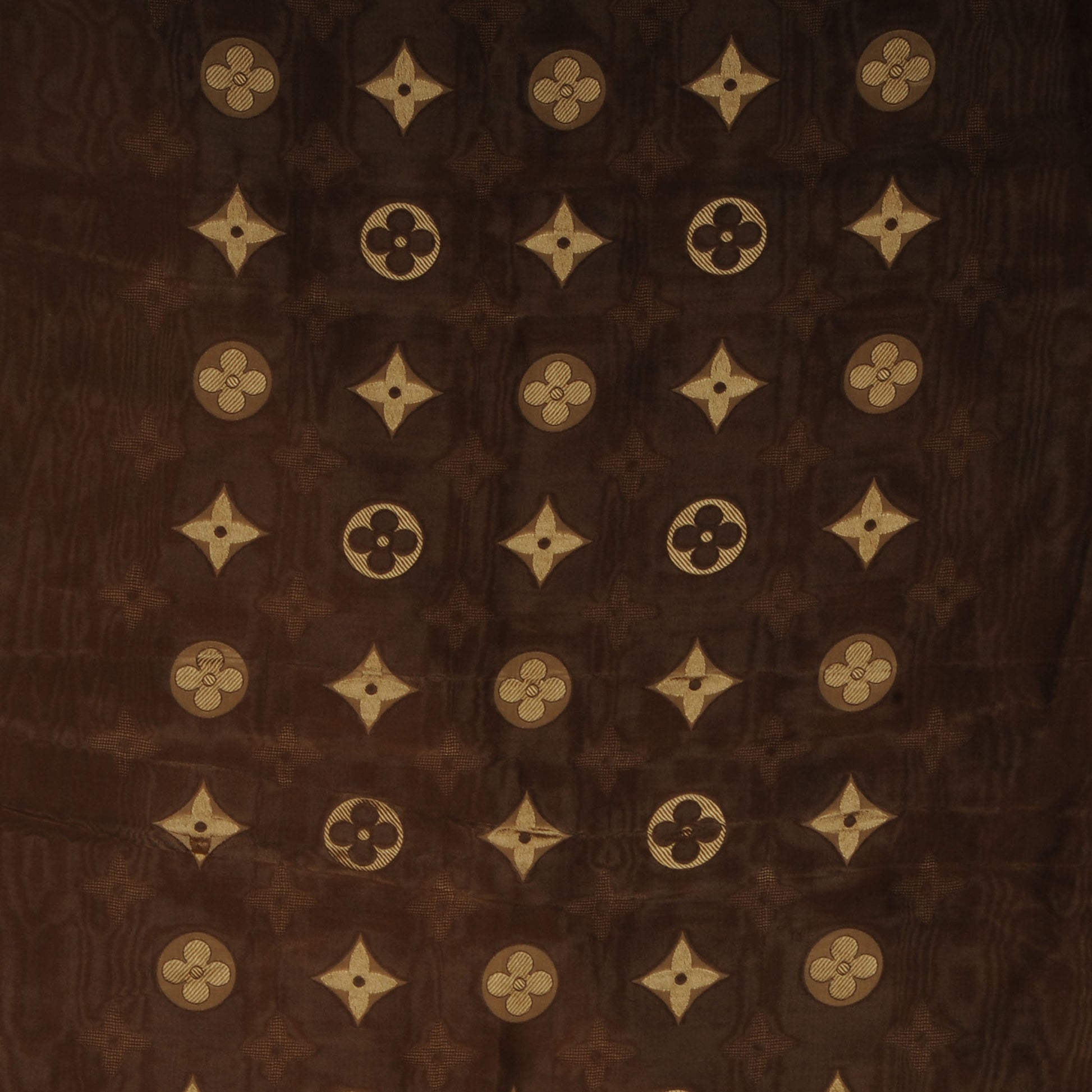 Louis Vuitton Silk Acetate Monogram St Petersbourg Stole Brown 1 of 5