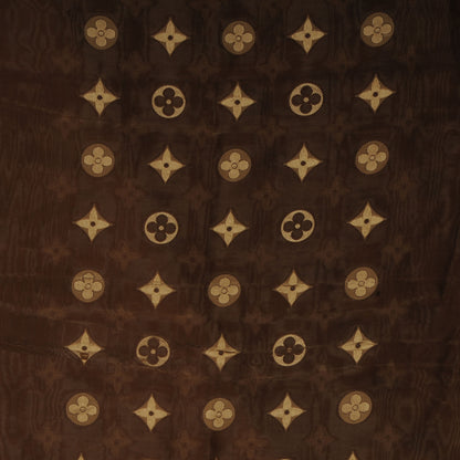 Louis Vuitton Silk Acetate Monogram St Petersbourg Stole Brown 1 of 5