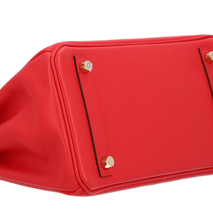 Hermes Swift Birkin 25 Rouge De Coeur 9 of 12