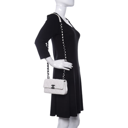 Chanel Caviar Quilted My Everything Small Flap White Black 2 of 11