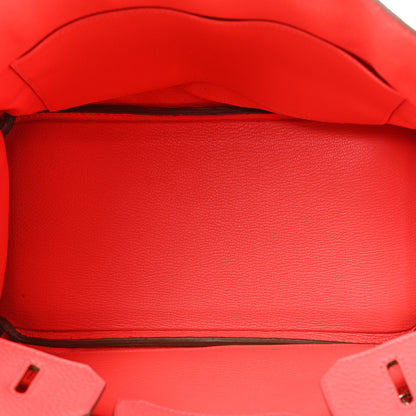 Hermes Taurillon Clemence Birkin 30 Rose Jaipur 5 of 17