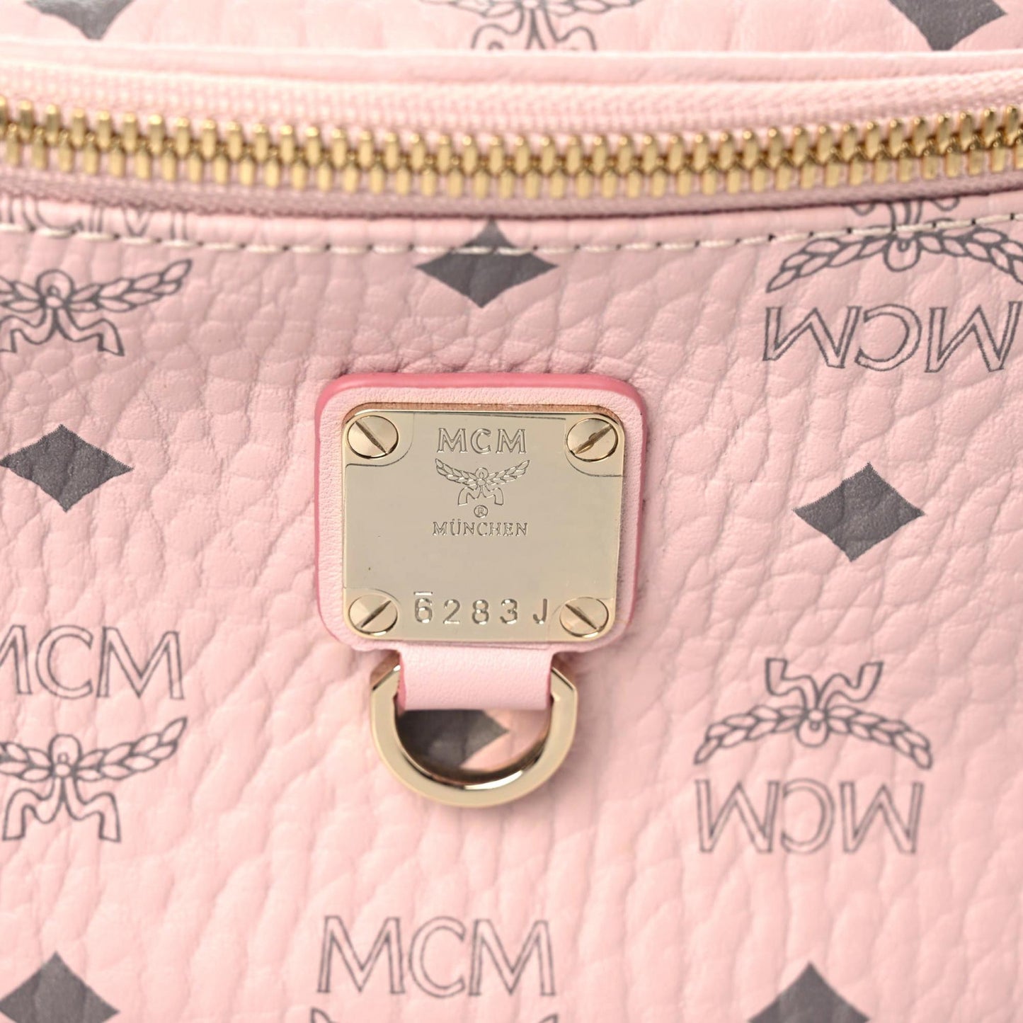 Visetos Medium Fursten Belt Bag Pink