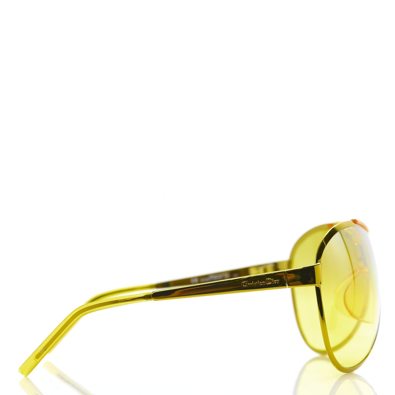 Christian Dior Rodeo Drive Aviator Sunglasses Yellow 3 of 6
