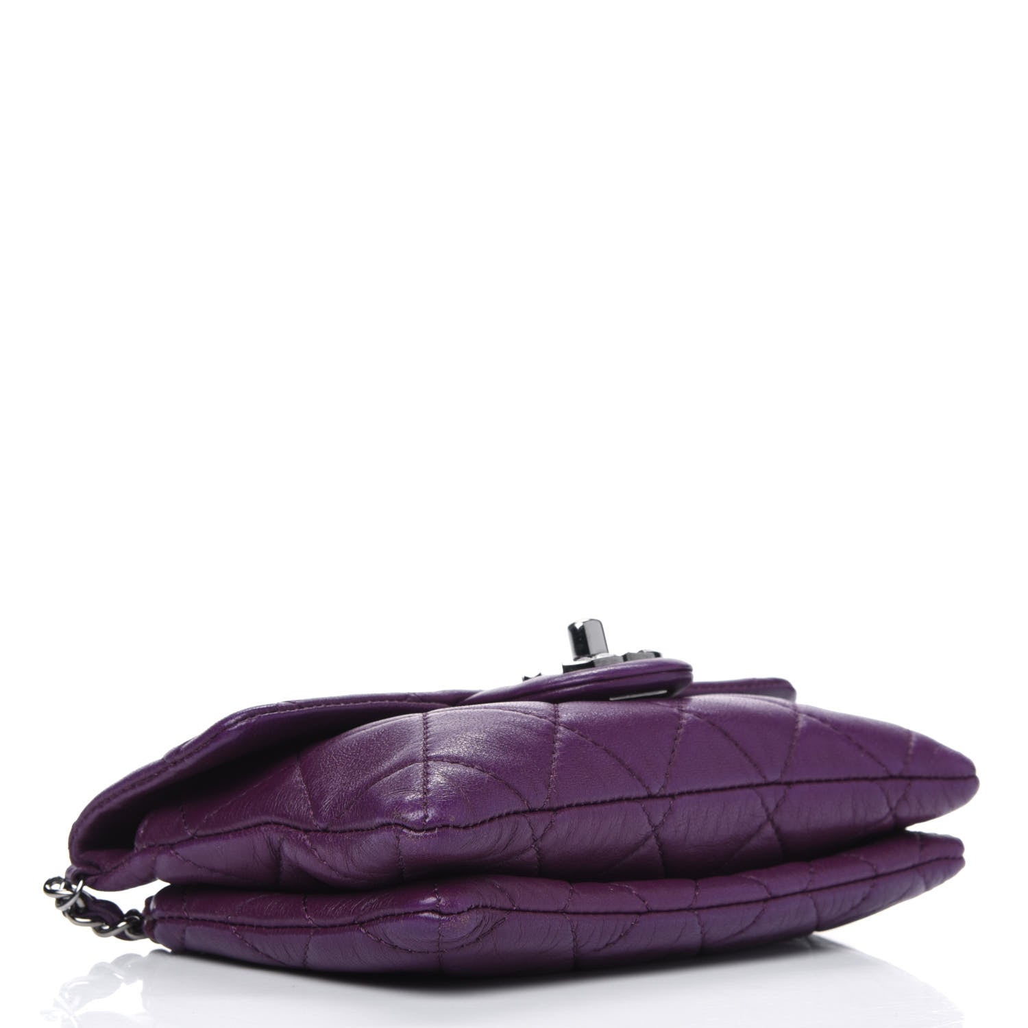Chanel Lambskin Quilted Mini Mineral Nights Flap Crossbody Bag Purple 3 of 4