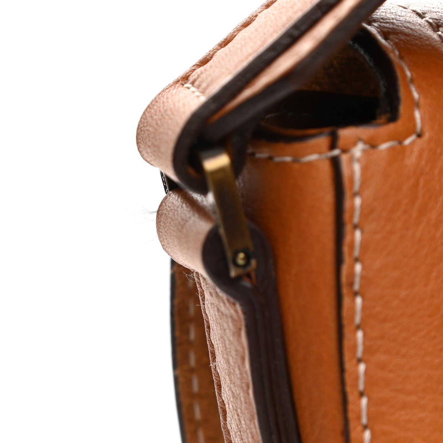 Christian Dior Calfskin Baudrier Saddle Bag Tan 9 of 9