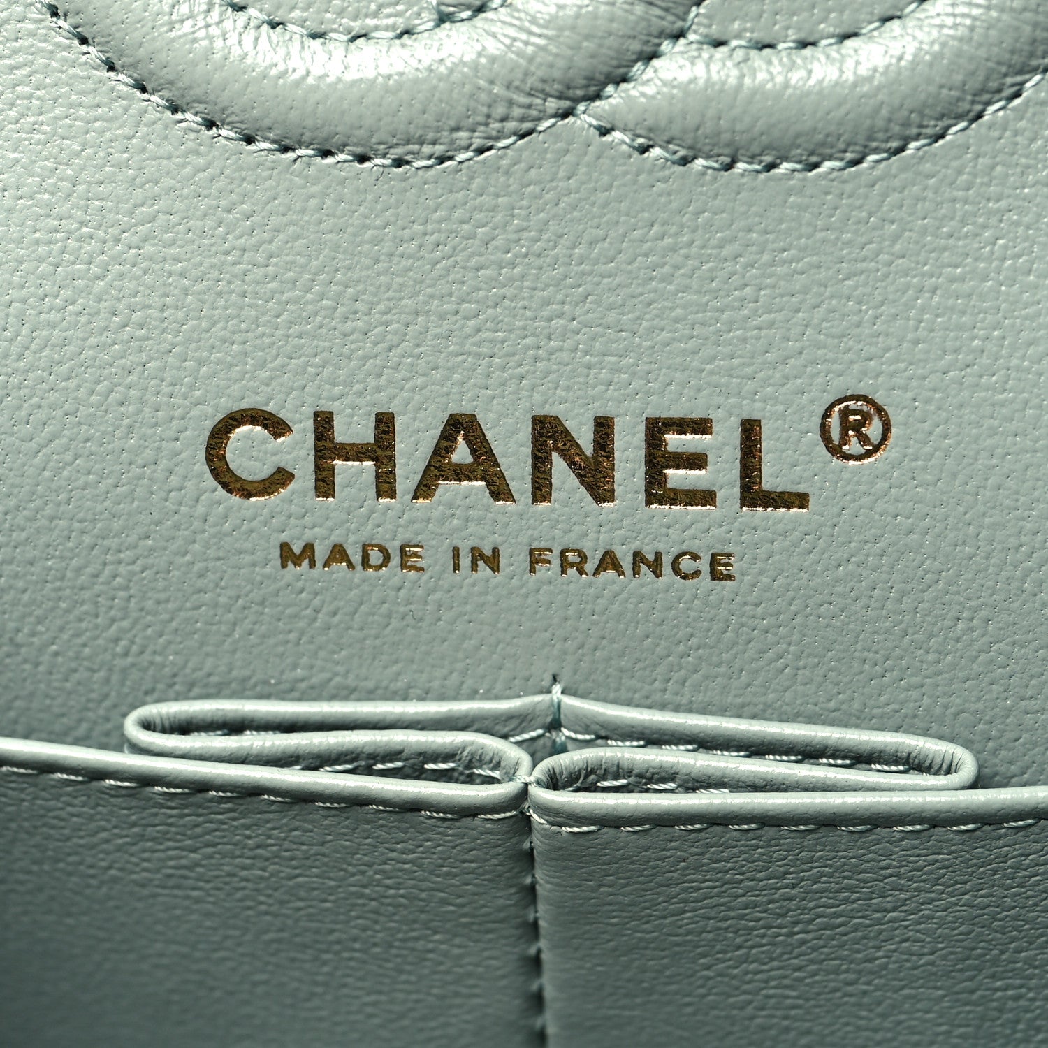 Chanel Caviar Quilted Small Double Flap Light Blue 6 of 11
