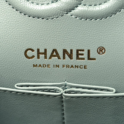 Chanel Caviar Quilted Small Double Flap Light Blue 6 of 11