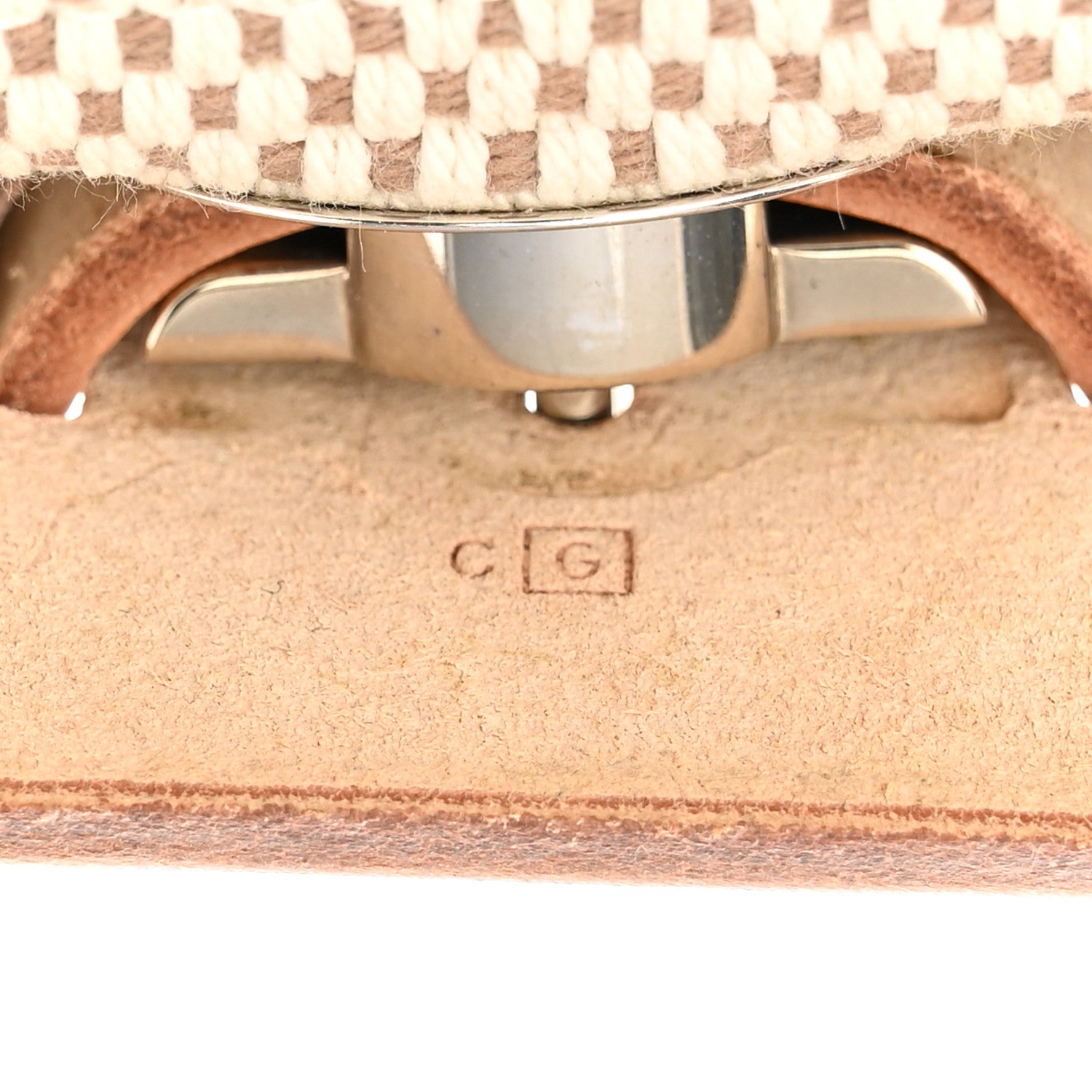 Hermes Toile Vache Calfskin Herbag 30 PM Black Natural 9 of 12