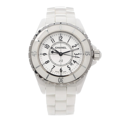 Chanel Stainless Steel Ceramic 33mm J12 Quartz Watch White 1 of 6