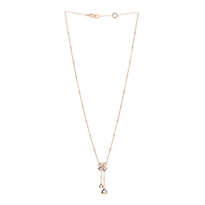 Bulgari 18K Rose Gold Diamond Fiorever Drop Necklace 3 of 5