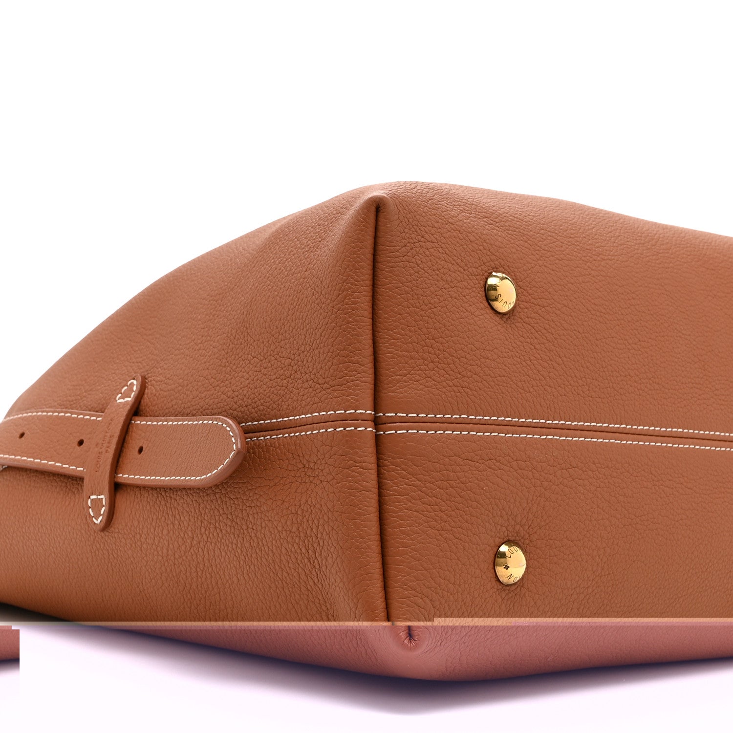 Louis Vuitton Grained Calfskin Low Key Hobo MM Cognac 9 of 10
