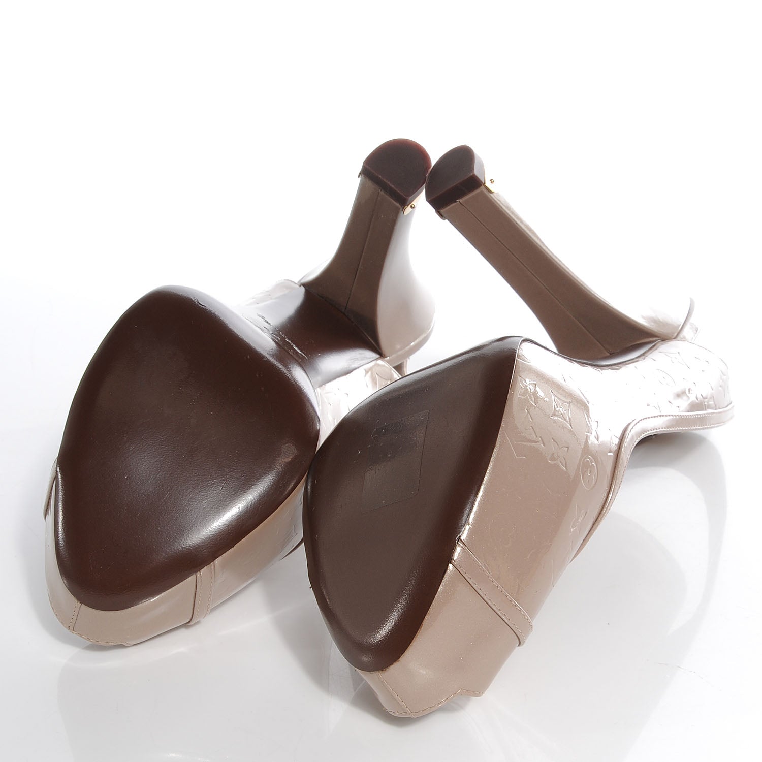 Louis Vuitton Vernis Tamara Slingback Pumps Heels 39 Rose Poudre 8 of 8