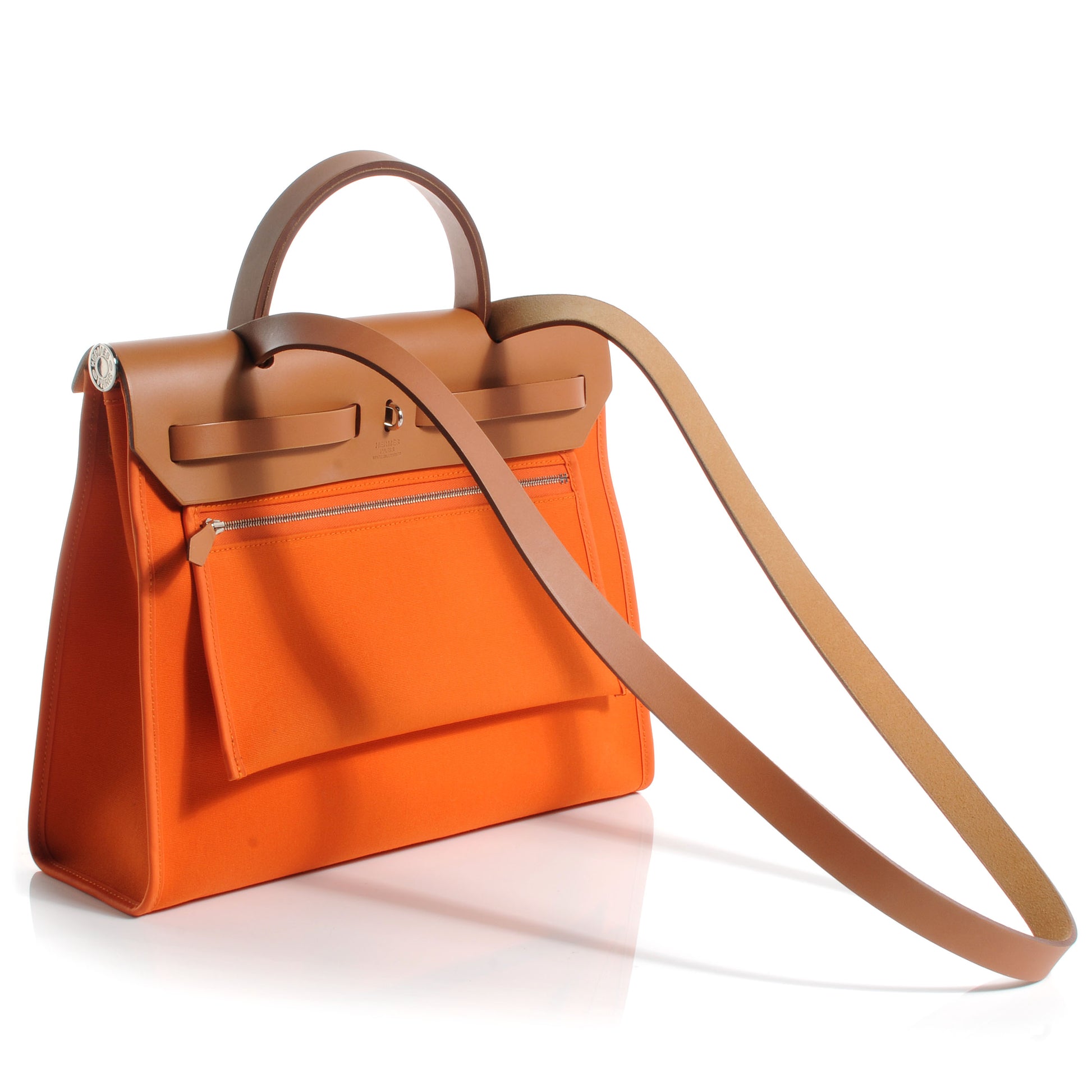 Hermes Toile Herbag Zip PM 31 Natural Orange 3 of 11