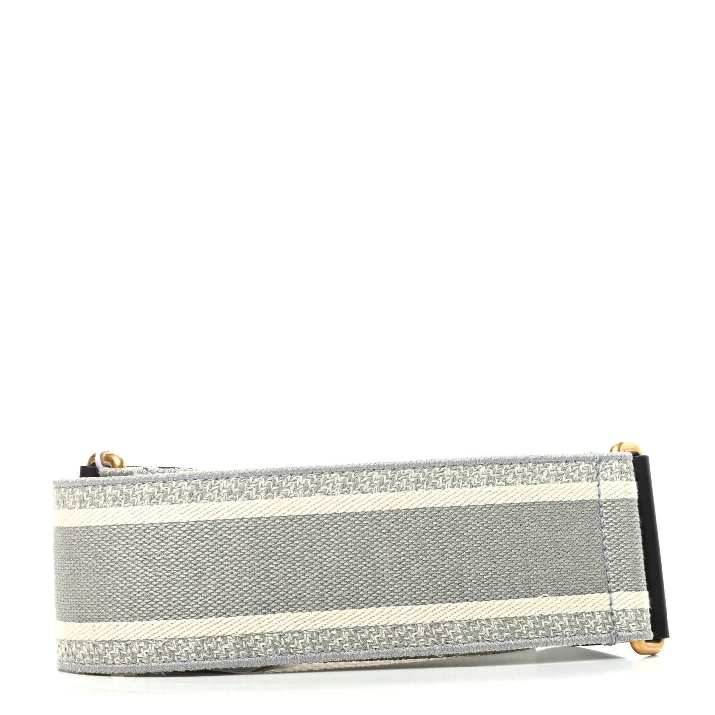 Canvas Embroidered Shoulder Strap Grey