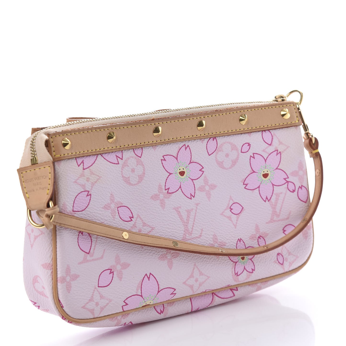 Monogram Cherry Blossom Pochette Accessories Pink