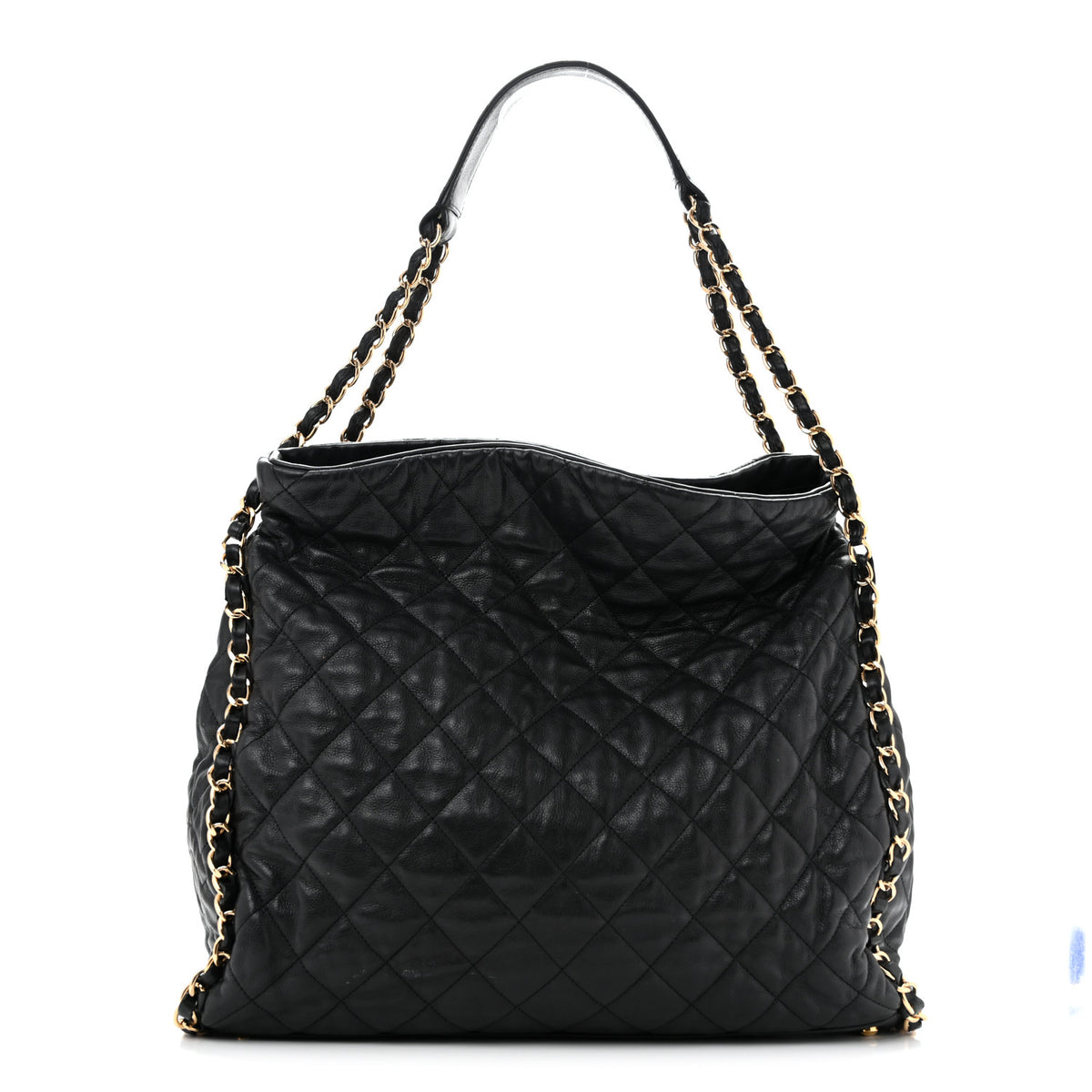 Chanel Calfskin Quilted Large Chain Me Hobo Black 1 of 13