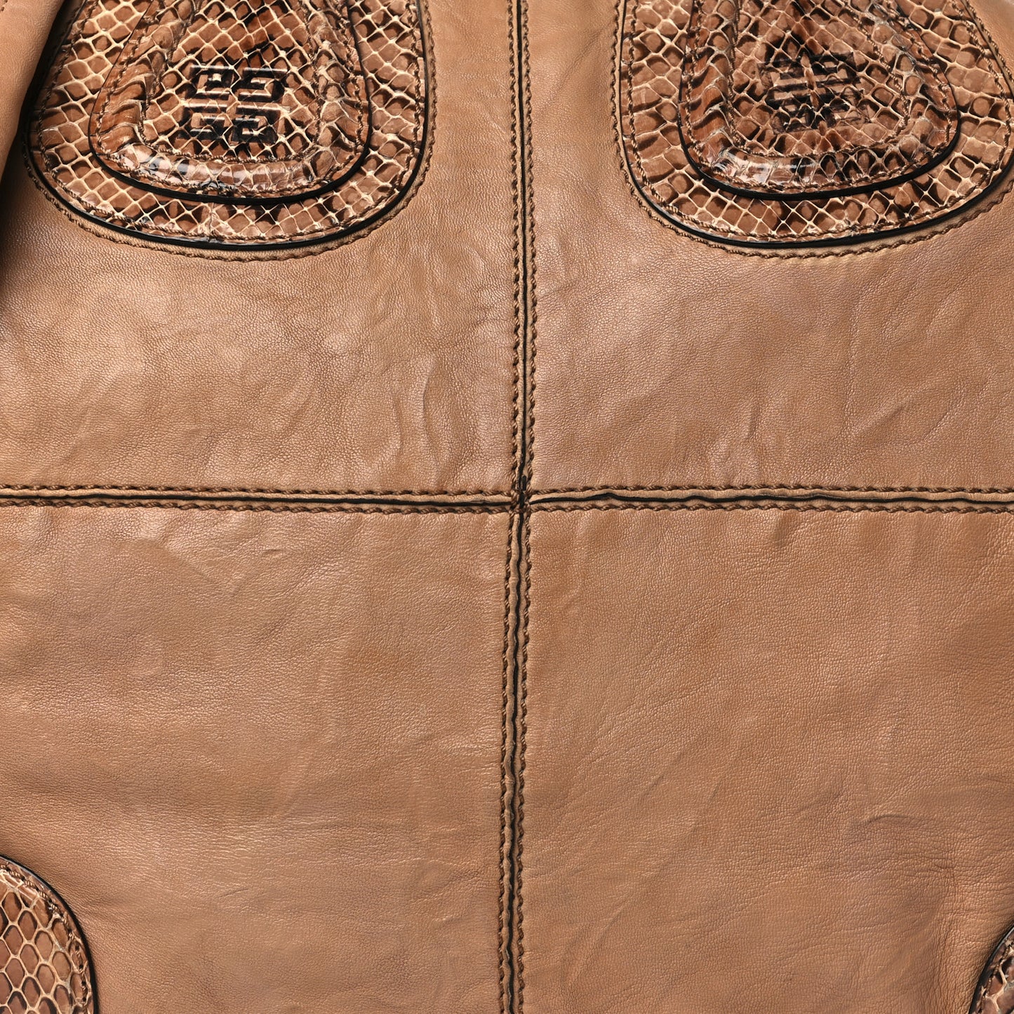 Lambskin Python Trim Medium Nightingale