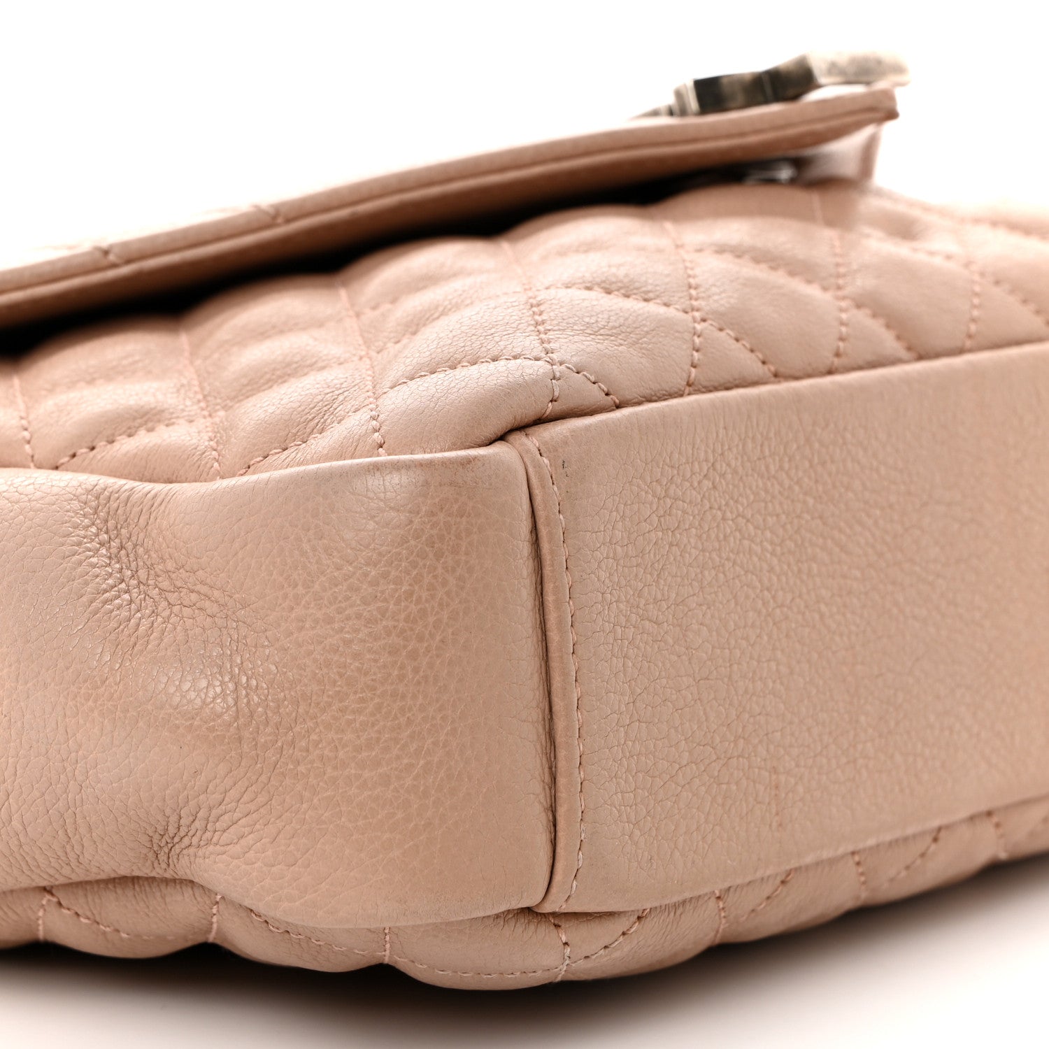 Saint Laurent Calfskin Tri-Quilt Monogram Medium College Bag Pink 9 of 10