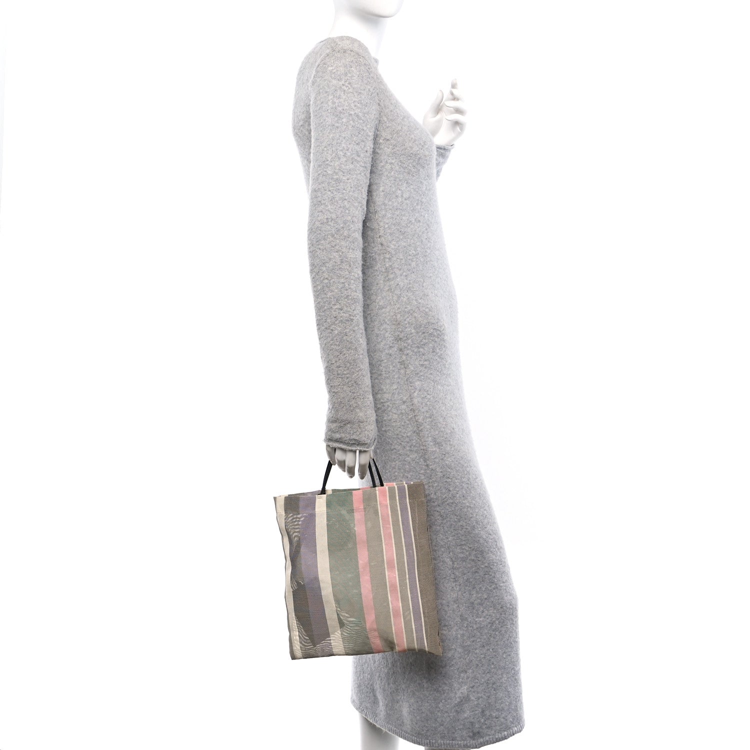 The Row Mesh Saddle Calfskin Mini Barn Tote Bag Multicolor 2 of 12