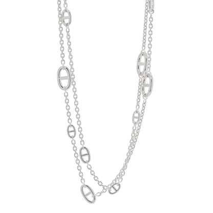 Hermes Sterling Silver Farandole Necklace 120 1 of 5