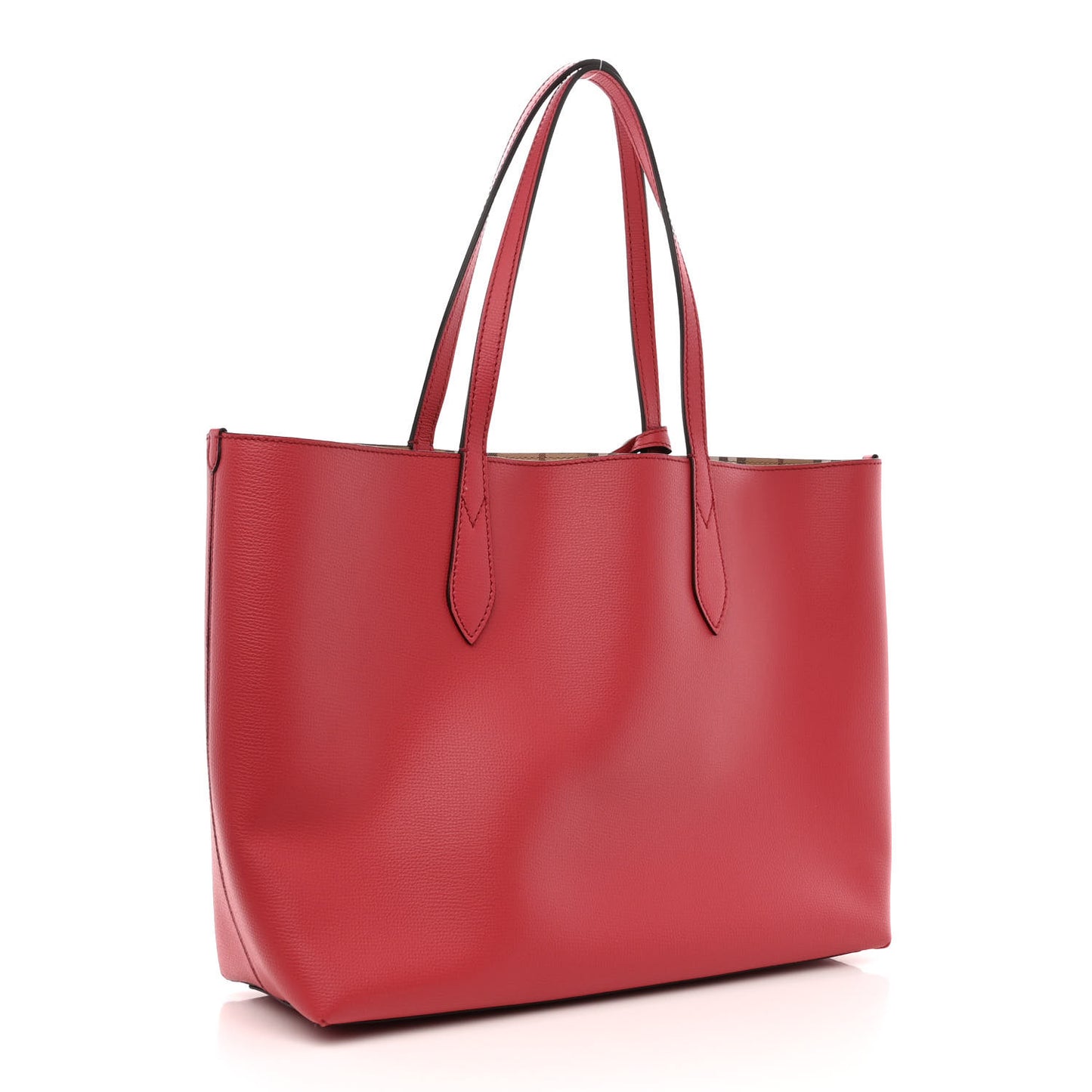 Haymarket Check Medium Reversible Tote Red