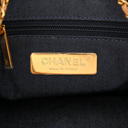 Chanel Calfskin Stitched Drawstring CC Bag Beige 6 of 10