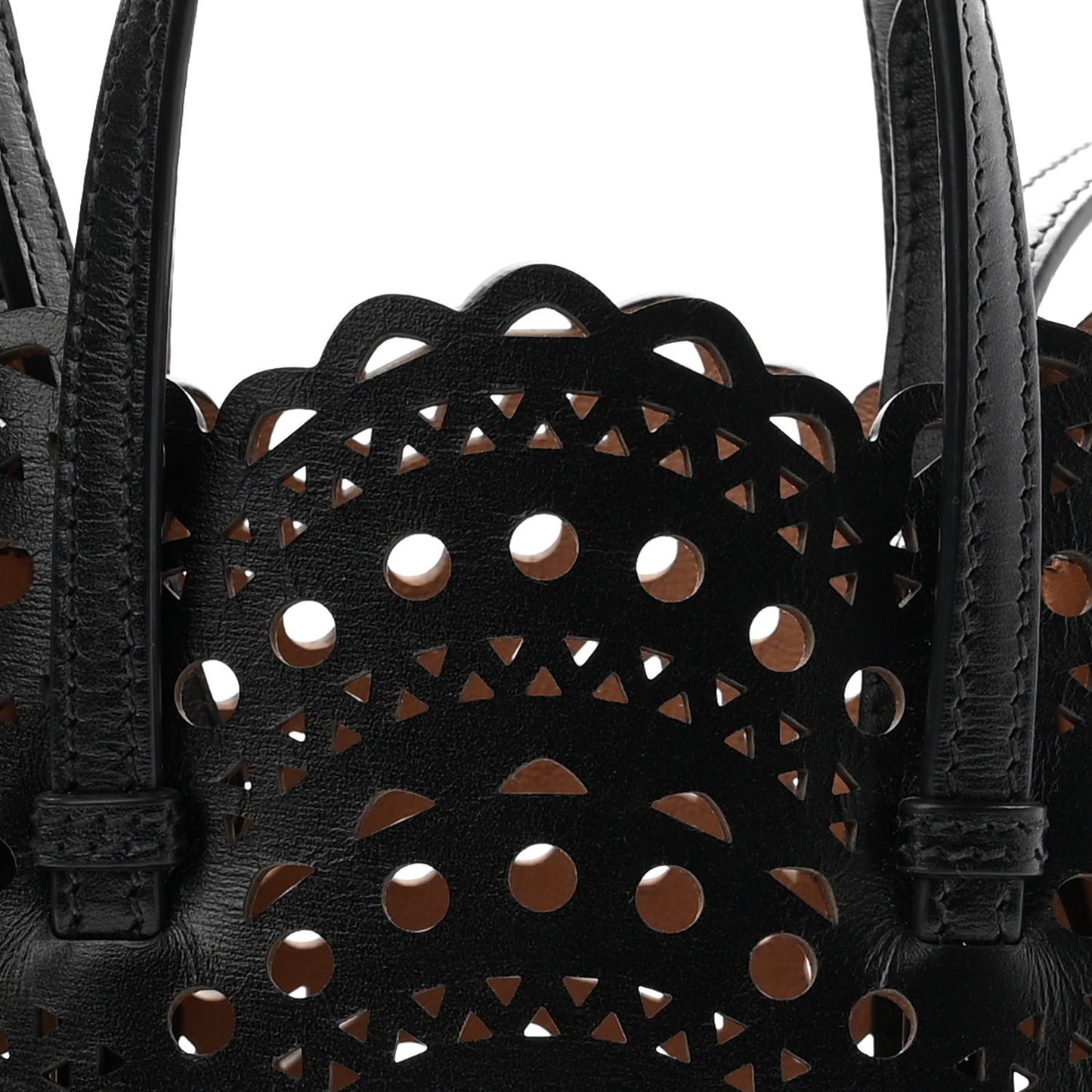 Calfskin Vienne Wave Mina 16 Bag  Black
