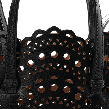 Alaia Calfskin Vienne Wave Mina 16 Bag  Black 7 of 9