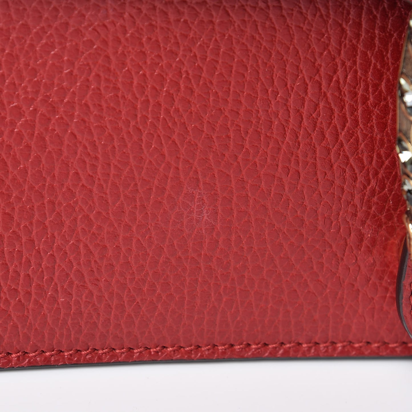 Dollar Calfskin Swarovski Crystal Small Dionysus Shoulder Bag Hibiscus Red