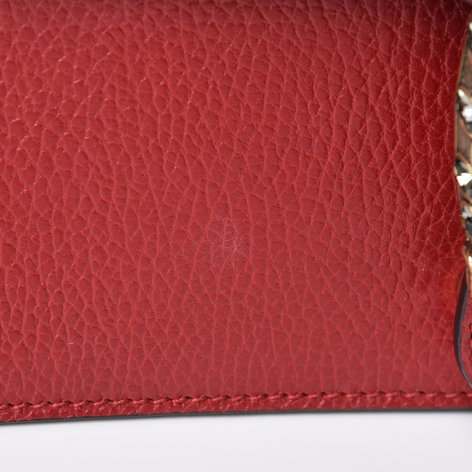Gucci Dollar Calfskin Swarovski Crystal Small Dionysus Shoulder Bag Hibiscus Red 16 of 16