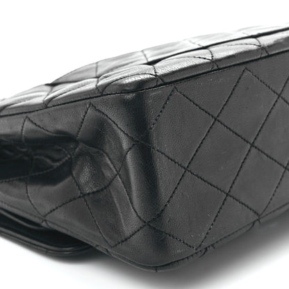 Chanel Lambskin Quilted Medium Double Flap Black 10 of 11