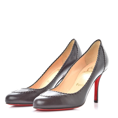 Christian Louboutin Nappa Marpelissimo Twisted 85 Pumps 36 Dark Brown 3 of 8