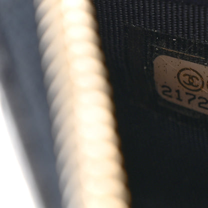 Chanel Caviar Quilted Large Gusset Zip Around Wallet Navy 9 of 13