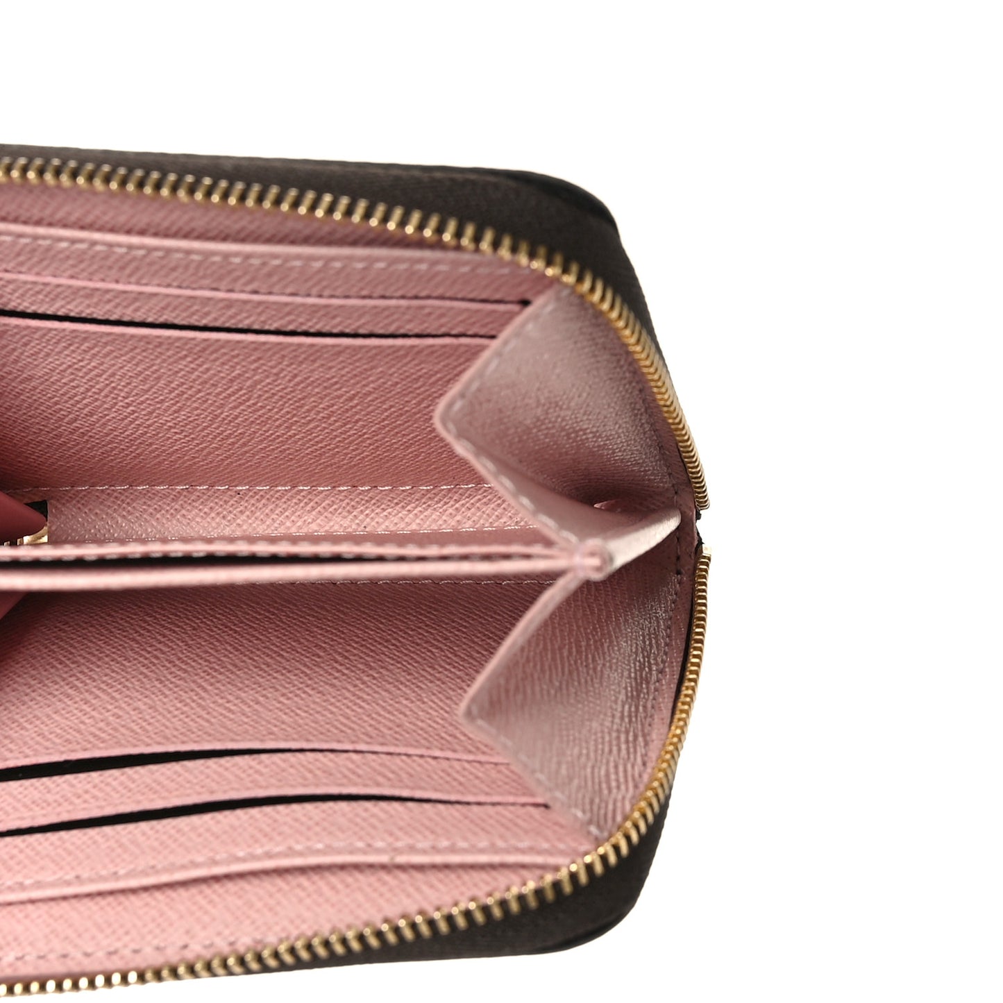 Damier Ebene Zippy Coin Purse Rose Ballerine