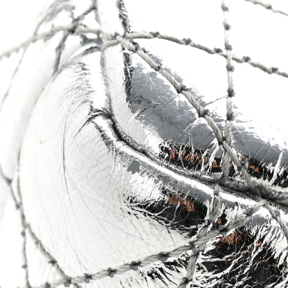 Christian Dior Metallic Calfskin Cannage Medium Caro Bag Argent 13 of 13