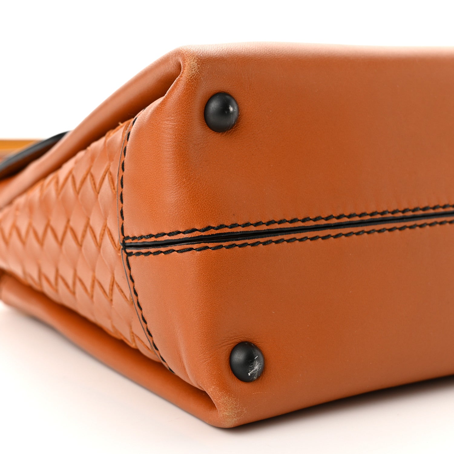 Bottega Veneta Nappa Small Piazza Bag Terracota 8 of 9